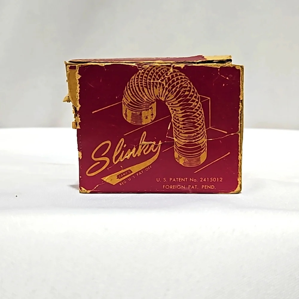 Vintage, Original, 1947, Metal, Slinky, Original Box, Collectible, Toy, Coil